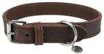 Trixie Halsband Hond Rustic Vetleer Donkerbruin - 42-48X2,5, Verzenden, Nieuw