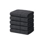 Handdoeken 70×140 cm – Set van 5 – 400 g/m² - Zwart, Huis en Inrichting, Ophalen of Verzenden, Nieuw