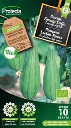 Protecta Groente zaden: Pompoen Loofah Spons Biologisch, Ophalen of Verzenden