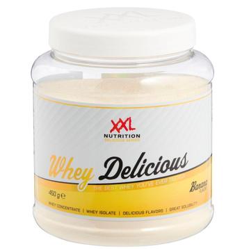 XXL Nutrition Whey Delicious Banaan Eiwitshake beschikbaar voor biedingen