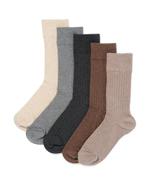 HEMA 5-pak herensokken melange beige, Verzenden, Nieuw