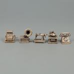 NO RESERVE. - Miniatuur figuur  (5) - .835 zilver, Antiek en Kunst