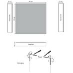 Spiegelkast Sanicare Qlassics 60 cm 1 Deur Truffel-Eiken, Ophalen of Verzenden, Nieuw