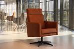 Gealux Onix  bijzetfauteuil / draaifauteuil / leer cognac, Huis en Inrichting, Fauteuils, Nieuw, Ophalen of Verzenden, Modern