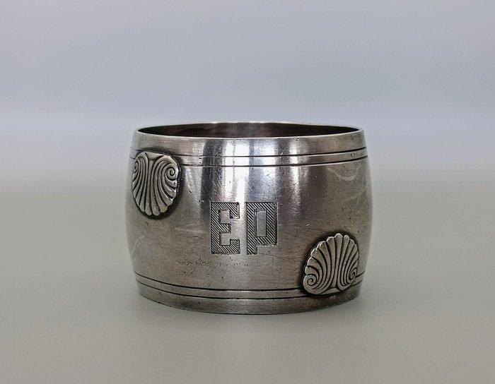Art Deco - Servetring - .950 zilver, Antiek en Kunst, Antiek | Goud en Zilver