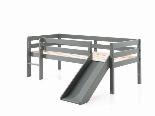PINO HALFHOOGSLAPER LADDER+GLIJBAAN GRIJS, Kinderen en Baby's, Kinderkamer | Bedden, Nieuw, Ophalen of Verzenden