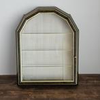 Vitrine - Glas, Hout, walnoot wortel - spiegel, gematteerd
