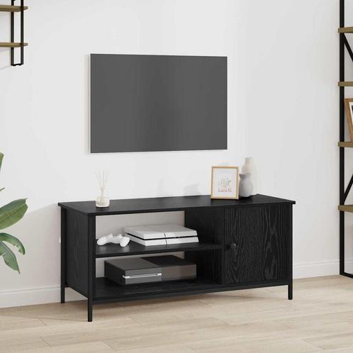 vidaXL TV-kast Zwart eiken 100 x 40 x 45 cm Bewerkt hout, Huis en Inrichting, Kasten | Televisiemeubels, Nieuw, Minder dan 50 cm