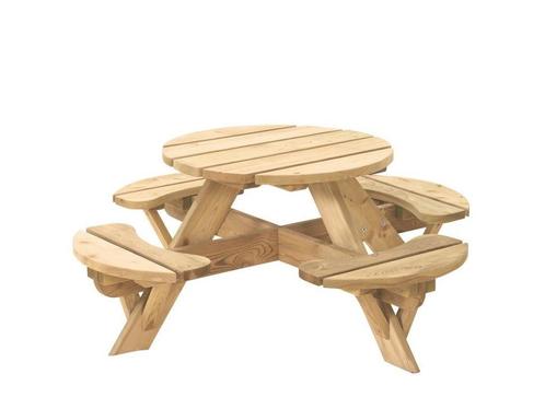 Kinderpicknicktafel Rond, Tuin en Terras, Palen, Balken en Planken, Ophalen of Verzenden