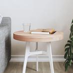 vidaXL Tafelblad rond Ø40x4 cm massief beukenhout, Huis en Inrichting, Tafels | Eettafels, Verzenden, Nieuw