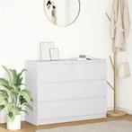 vidaXL Dressoir 100x35x76 cm spaanplaat wit, Verzenden, Nieuw, Overige houtsoorten