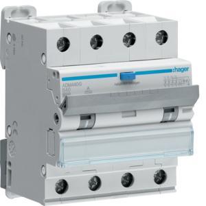Hager aardlekautomaat / 4-polig, 30mA, B40A / ADM440G, Doe-het-zelf en Verbouw, Elektra en Kabels, Nieuw, Ophalen of Verzenden
