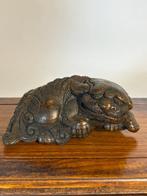 Foo Dog en Draak - Bamboe - China - Eind 20e eeuw