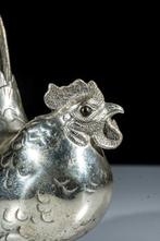 Shibuichi () - Signed Seizan  and with mark shirgane, Antiek en Kunst