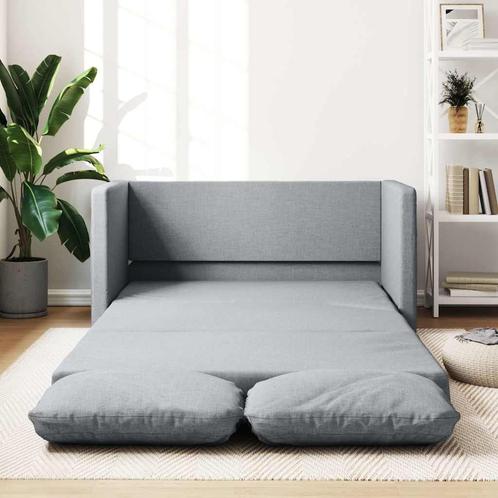 Lichtgrijze Slaapbank: Tweedekansje, 2-in-1 Vloerbed! OP=OP, Huis en Inrichting, Slaapkamer | Slaapbanken, Grijs, Nieuw, Tweepersoons