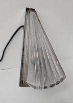 WB - Art Deco - Muurlamp - Lamp - Glas - Verchroomd staal