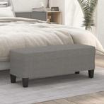 vidaXL Bankje 100x35x41 cm stof donkergrijs, Huis en Inrichting, Banken | Bankstellen, Verzenden, Nieuw, Stof, Minder dan 150 cm