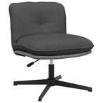 vidaXL Kantoorstoel draaibaar stof donkergrijs, Huis en Inrichting, Stoelen, Verzenden, Nieuw, Grijs
