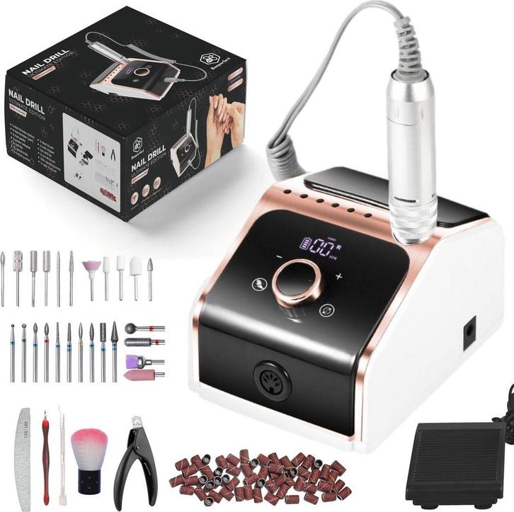 2dekans | Beeperfect Nagelvijlset – Draadloos, Incl. 100, Sieraden, Tassen en Uiterlijk, Uiterlijk | Cosmetica en Make-up, Zo goed als nieuw