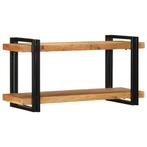 vidaXL Wandschap 90x33x45 cm massief acaciahout, Huis en Inrichting, Woonaccessoires | Cd- en Dvd-rekken, Verzenden, Nieuw