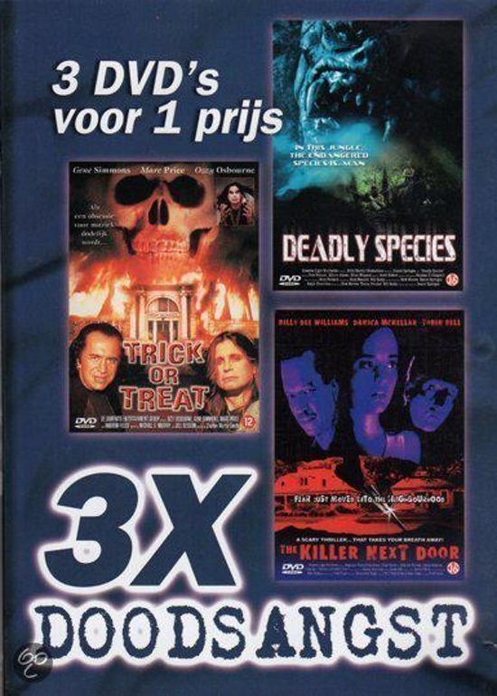 Deadly Species / The Killer Next Door / Trick or Treat - DVD, Cd's en Dvd's, Dvd's | Thrillers en Misdaad, Verzenden
