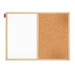 Kurk prikbord - houten lijst - 60 x 90 cm - WHITEBOARD, Ophalen of Verzenden, Nieuw