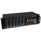 PA-mixer 19Inch rackformaat, 10 ingangen / 7 kanalen, Muziek en Instrumenten, Mengpanelen, Ophalen of Verzenden, Nieuw, 5 tot 10 kanalen