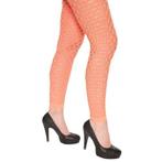 Neon legging met gaten oranje, Hobby en Vrije tijd, Verzenden, Nieuw, Feestartikel
