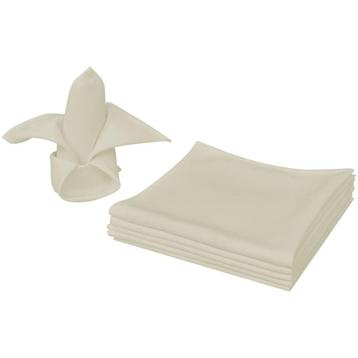 Servetten 100 st. creme 50x50 | Retourdeal | 35% Korting! beschikbaar voor biedingen