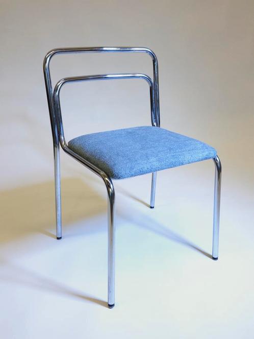 V. Parigi + N. Prina voor Molteni, eetkamstoelen Orix, Huis en Inrichting, Stoelen, Vijf, Zes of meer stoelen, Blauw, Zo goed als nieuw