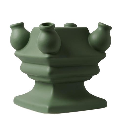 SALE: -17% Heinen Delfts Blauw Tulpenvaas (bodem), Huis en Inrichting, Woonaccessoires | Vazen, Groen, Nieuw, Overige materialen