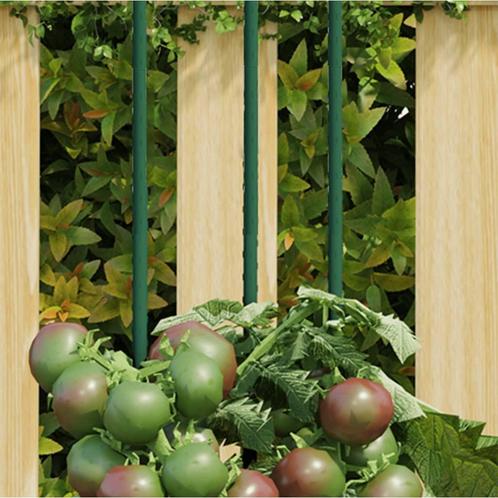 vidaXL Plantenstaken 30 st 60 cm staal groen, Tuin en Terras, Bloembakken en Plantenbakken, Nieuw, 60 cm of meer, Verzenden