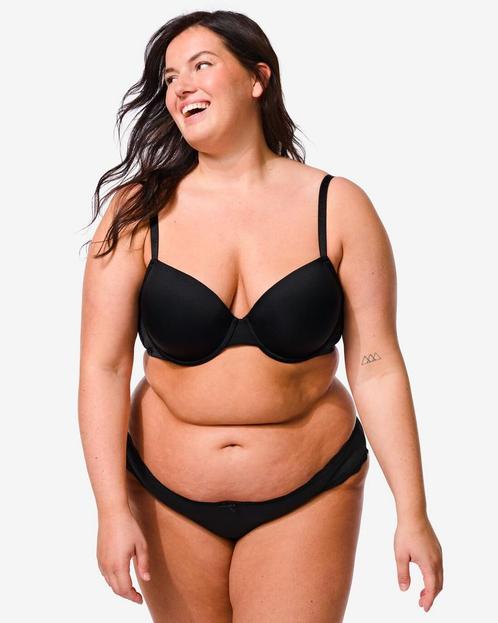 HEMA Voorgevormde bh met beugel recycled/micro zwart, Kleding | Dames, Ondergoed en Lingerie, Verzenden