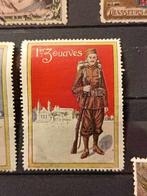 Frankrijk 1914/1915 - Set van zeldzame DELANDRE-vignetten, Gestempeld