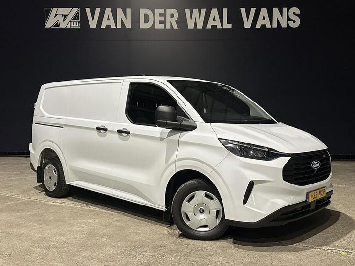 Ford Transit Custom 2.0 TDCI L1H1 Fabrieksgarantie Euro6 Air, Auto's, Bestelauto's, Dealer onderhouden, Lease, Zwart, Handgeschakeld