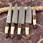 Keukenmes - Chefs knife - Gevouwen staal, hout en kameelbot