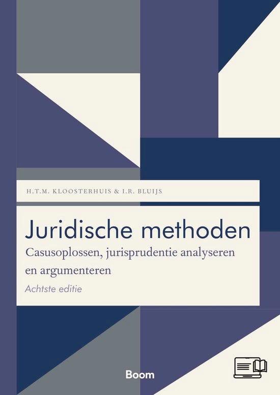 Boom Juridische studieboeken - Juridische methoden 978946212, Boeken, Overige Boeken, Zo goed als nieuw, Verzenden