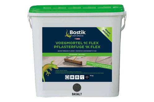 Bostik Bostik voegmortel 1c flex 15 kg, basalt, emmer, Doe-het-zelf en Verbouw, Overige Doe-het-zelf en Verbouw, Nieuw, Verzenden