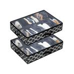 Schoenen Opbergtas Onderbed - 2 stuks - Zwart - 16 paar, Huis en Inrichting, Kasten | Kledingkasten, Verzenden, Nieuw