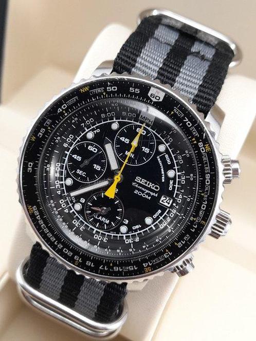 Seiko - Chronograph Flightmaster No Reserve Price - Zonder, Sieraden, Tassen en Uiterlijk, Horloges | Antiek