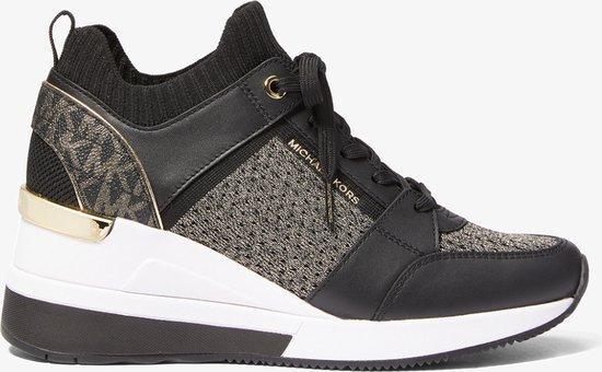 Michael Kors Dames Sneakers - Zwart/Goud - Maat 36 GEORGIE K, Kleding | Dames, Schoenen, Nieuw, Verzenden