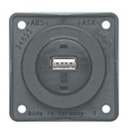 Berker Contactdoos 1x USB Lader 12V Inbouw Grijs Mat, Nieuw