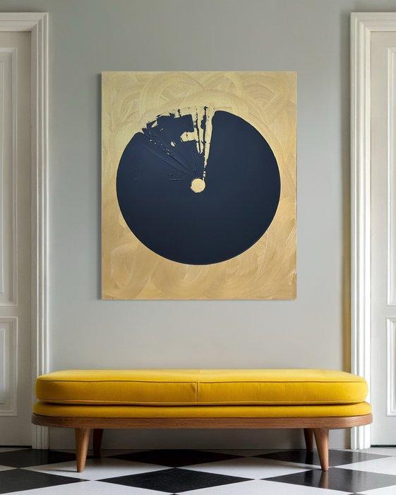 Eren - Black iris on Gold - XXL, Antiek en Kunst, Kunst | Schilderijen | Modern