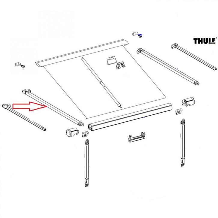 Thule Rafter Arm Assy LH 1200 3.50/5.50, Caravans en Kamperen, Voortenten en Luifels, Ophalen of Verzenden