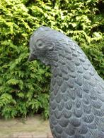 Beeld, Groot brons tuinbeeld van een kip - 30 cm - Brons -