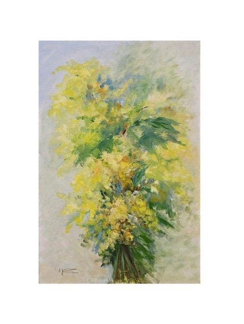 Spanish School (XX) - Bouquet of mimosas, Antiek en Kunst, Kunst | Schilderijen | Klassiek