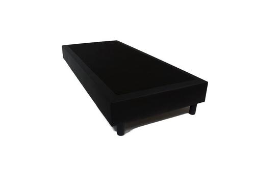 Boxspring 70x200 Skai zwart, Huis en Inrichting, Slaapkamer | Boxsprings, Zwart, Nieuw, Verzenden