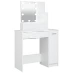 Kaptafel met LED Wit 86cm - Tweedekansje! Make-up Meubel, 100 tot 150 cm, Nieuw, Hout, 50 tot 100 cm