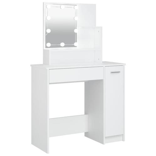 Kaptafel met LED Wit 86cm - Tweedekansje! Make-up Meubel, Huis en Inrichting, Tafels | Kaptafels, Nieuw, Hout, 100 tot 150 cm