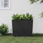vidaXL Plantenbak met uitneembare bak rattan-look 12/44 L PP, Tuin en Terras, Verzenden, Nieuw, Kunststof, Minder dan 60 cm